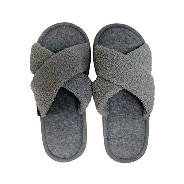 【3個セット】 ニッポンスリッパ インシルキークロスバンドパイル 25-27cm グレー 118934