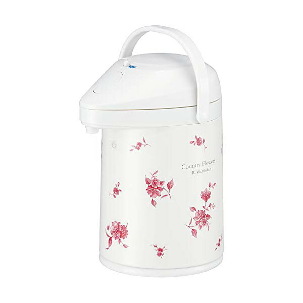 【2個セット】 ピーコック 日本製 保温ポット 魔法瓶 エアー ポット 2.2L ガラス 保温 カントリーフラワー MPP-22 FLC 節電 エアーポット プ...