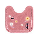 【10個セット】 センコー 魔女の宅急便 花さんぽ トイレマット 約58×60cm ピンク キャラクター ジジ 猫 ジブリ 12765 抗菌 足元マット トイレ...