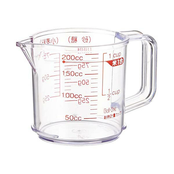 【10個セット】 アスベル 耐熱計量カップ・R200 ナチュラル 200cc キッチン 品番 新生活 食洗器対応 耐熱計量カップ 日用品 調理小物 耐熱 キッチ...