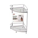 【3個セット】 アスベル Wコートコーナースタンド 2段 ラックス ホワイト 4974908705007 お風呂 収納 バスラック ボディソープ 清潔 ボトルラ...