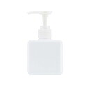 【10個セット】 ベストコ Bestco シャンプー用ディスペンサー ホワイト 250ml ネトヨン・レ スクエア ボトル ND-4363 液体 せっけん 空ボ...