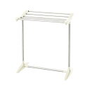 【3個セット】 ベストコ ステンレス タオル掛け タオルスタンド 幅51.5×奥行30×高さ59.5cm ライトグレー NY-280 屋内 タオル干し スリム ...