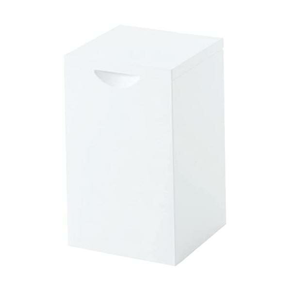 【5個セット】 マーナ marna スクエア トイレポット ふた付き / ホワイト 蓋付き ゴミ箱 取り外し可能 内ケース付き 衛生的 日本製 W062W トイ...