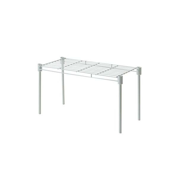 【3個セット】 平安伸銅工業 キッチン収納 スタッキングできるコの字ラック ホワイト 幅41×高さ23×奥行18cm 耐荷重3kg SA-10 収納 平安伸銅 ...