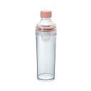 【5個セット】 HARIO ハリオ フィルターインボトル ポータブル スモーキーピンク 樹脂製 縦横 400ml/1200ml 茶こし付き FIBP-40-SP...