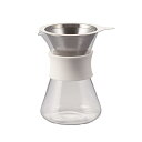 HARIO ハリオ ガラスコーヒーメーカー Glass Coffee Maker 実用400ml ホワイト 日本製 S-GCM-40-W