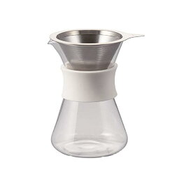 【3個セット】 HARIO ハリオ ガラスコーヒーメーカー Glass Coffee Maker 実用400ml ホワイト 日本製 S-GCM-40-W