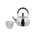 【10個セット】 ベストコ ティーポット 急須 ステンレス製 茶こし付き トップハンドル 700ml 大容量 ミラー仕上げ NQ-0023 ルテ ステンレスポッ...