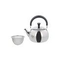 【5個セット】 ベストコ ティーポット 急須 ステンレス製 茶こし付き トップハンドル 1.0L 大容量 ミラー仕上げ NQ-0024 ルテ ステンレスポット ...