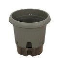 ベストコ 植木鉢 給水式 ポット 日本製 300型 グレー MA-4209