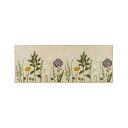 【2個セット】オカ OKA ボタニカルガーデン キッチンマット 約45cm×120cm ベージュ 花柄 抗菌 防臭 滑り止め 人気商品