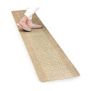 【2個セット】オカ OKA 優踏生 洗いやすいキッチンマット ベージュ 約45cm×240cm 洗える 台所マット ロング おしゃれ 日本製 ずれない すべり止...