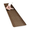 【2個セット】オカ OKA 優踏生 洗いやすいキッチンマット ブラウン 約45cm×240cm 洗える 台所マット ロング おしゃれ 日本製 ずれない すべり止...