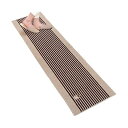 【2個セット】オカ カーサ キッチンマット 約45cm×180cm ブラウン 台所マット ボーダー CASA 人気商品