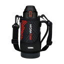 【10個セット】サーモス 水筒 真空断熱スポーツボトル 800ml ブラックオレンジ 保冷専用 子供用 ポーチ付き 肩に優しいストラップ FJS-800F BK...