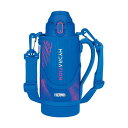 【10個セット】サーモス 水筒 真空断熱スポーツボトル 800ml ブルーピンク 保冷専用 子供用 ポーチ付き 肩に優しいストラップ FJS-800F BLP ...