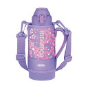 【10個セット】サーモス 水筒 真空断熱スポーツボトル 800ml パープルピンク 保冷専用 子供用 ポーチ付き 肩に優しいストラップ FJS-800F PL-...