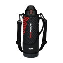 【10個セット】サーモス 水筒 真空断熱スポーツボトル 1.5L ブラックオレンジ 保冷専用 子供用 ポーチ付き 肩に優しいストラップ FJS-1500F BK...