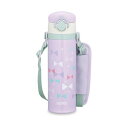 【5個セット】サーモス 水筒 真空断熱キッズケータイマグ 500ml パステルパープル 取りはずしできるストラップ 肩に優しいショルダーパット付き 子供用 通園...