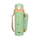 【2個セット】サーモス 水筒 真空断熱キッズケータイマグ 500ml ミッキー グリーン 取りはずしできるストラップ 肩に優しいショルダーパット付き 子供用 通園通学 JOI-501DS G 高品質(3)