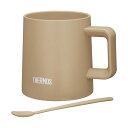 【2個セット】サーモス 真空断熱マグカップ 350ml カフェラテ 食洗機対応 内面セラミック加工で汚れがつきにくい コーヒーカップ マドラー付き JDZ-350 CL 人気商品(3)