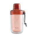 【10個セット】ピーコック魔法瓶工業 The-peacock ピーコック 水筒 340ml 水ボトル 白湯 ウォーターボトル クリア 軽量 ダブルウォール 直飲...