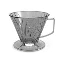 【2個セット】HARIO ハリオ コーヒードリッパー メモリ付き 03 クリアグレー 4~7人用 台形 食洗機対応 MA-433 ベストコ 高品質(3)
