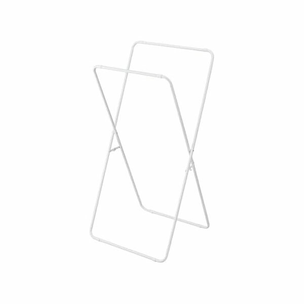 ベストコ 物干し 室内干し X型 組み立て簡単 すっきり コンパクト 幅70×奥行64.5×高さ127cm ホワイト N..