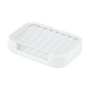 【3個セット】 LEC レック ソープディッシュ Wコート 石けん皿 水切りトレー付き ソープトレイ 石鹸置き