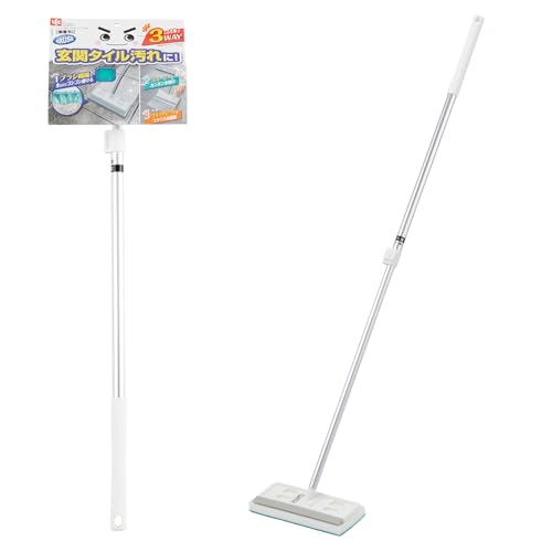 LEC レック 激落ちくん 玄関 タイルブラシ 伸縮タイプ スキージー付 S01058
