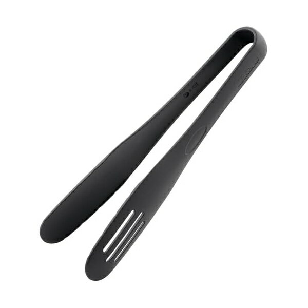 【5個セット】 ティファール トング 細かい食材もしっかり掴める 片面穴あきだから湯切りもできる 食洗器対応 エピス ナイロン樹脂製 キズつけにくい ブラック 274541