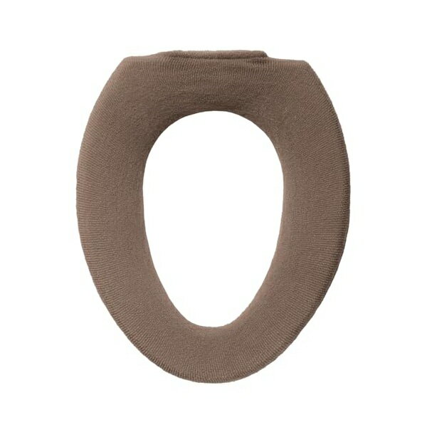 オカ (OKA) ミニョン トイレ便座カバー O型専用タイプ ブラウン (ねこ かわいい カジュアル 幾何学柄 ..