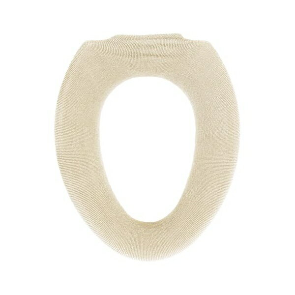 オカ (OKA) コクーン トイレ便座カバー O型専用タイプ ベージュ (O型 洗える ニット あたたかい クッション やわらか)