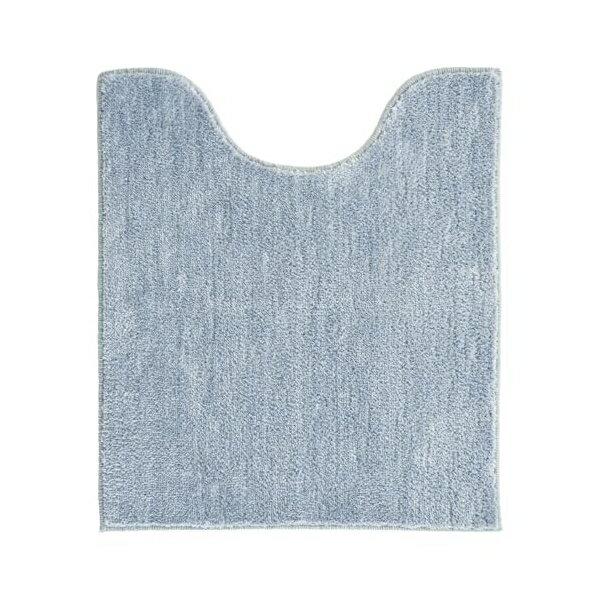 オカ (OKA) コクーン トイレマット ロングサイズ 約70cm×60cm ブルー (シンプル モダン 無地 洗える 滑..