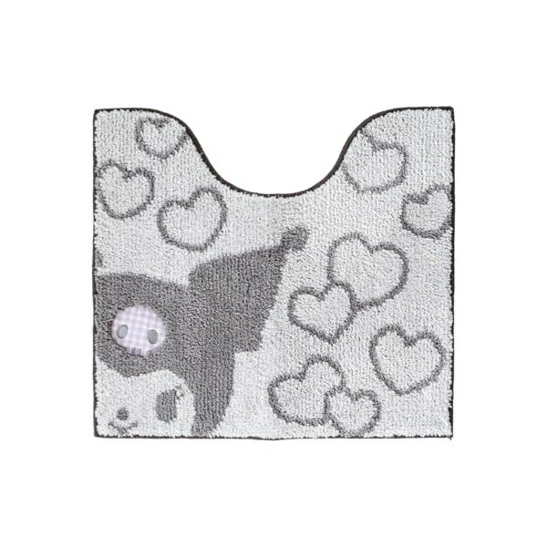 オカ (OKA) サンリオキャラクターズ シュシュ トイレマット 約55cm×60cm グレー (クロミ) (ハローキテ..
