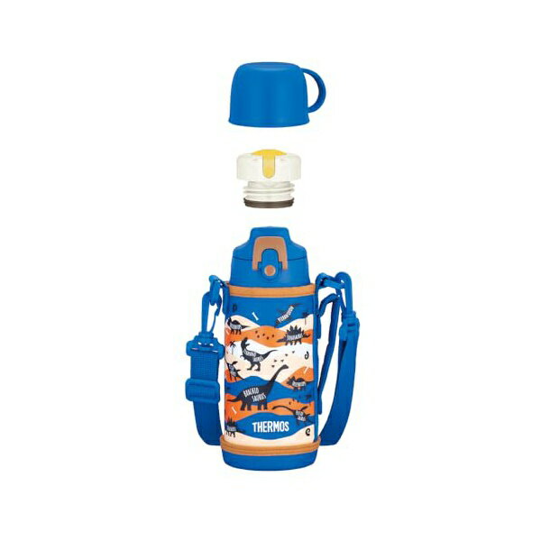 【2個セット】 サーモス 水筒 真空断熱2ウェイボトル 0.6L/0.63L ブルーブラウン 直飲み コップ付き 子供用 通園通学 FJJ-602WF BLBW