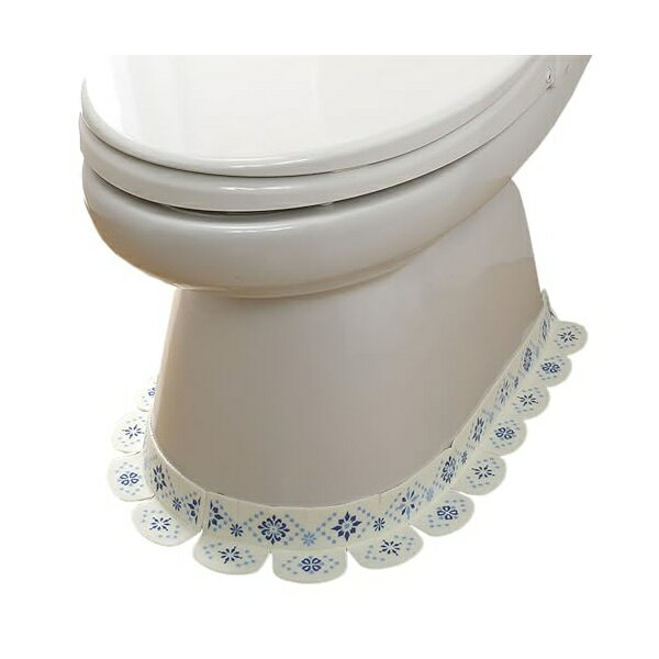 【3個セット】 サンコー Sankoサンコー トイレ 便器すきまテープ ずれない 貼るだけ 汚れ防止 日本製 消臭 洗える おくだけ吸着 モロッコタイル ブルー 2枚 8×長さ58cm KM-50