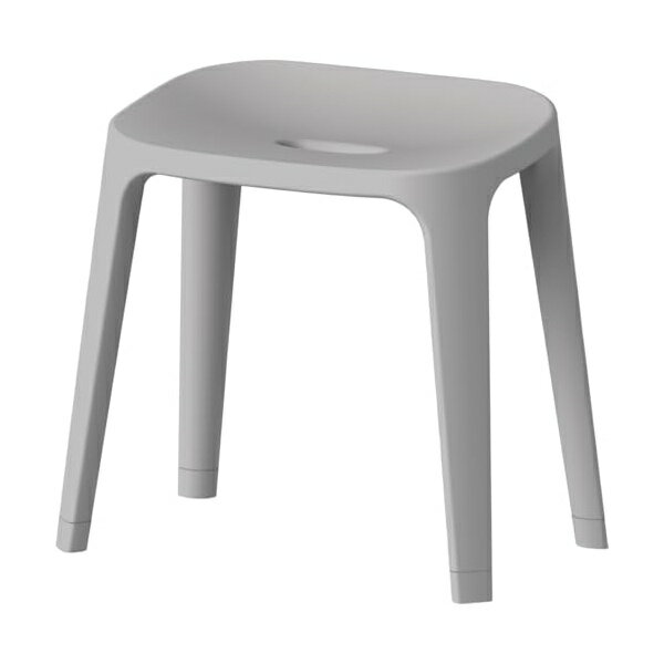 アスベル バスチェア EX35 お洒落 洗いやすい 4本脚 35cm 広い座面 ライトグレー