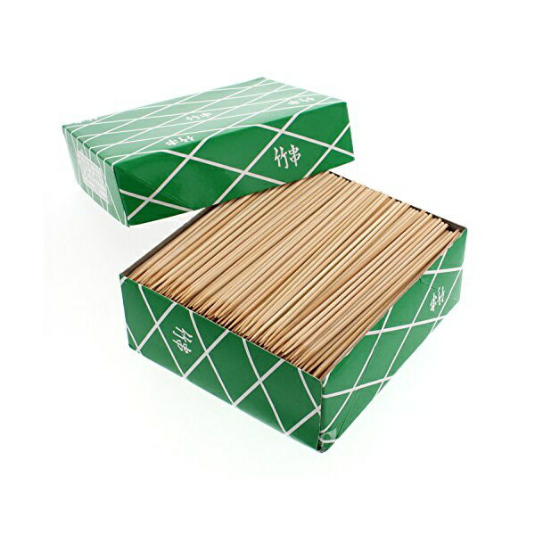 【3個セット】 ナカムラ 業務用 丸型 竹串 15cm 800g箱入 (約1100本入)
