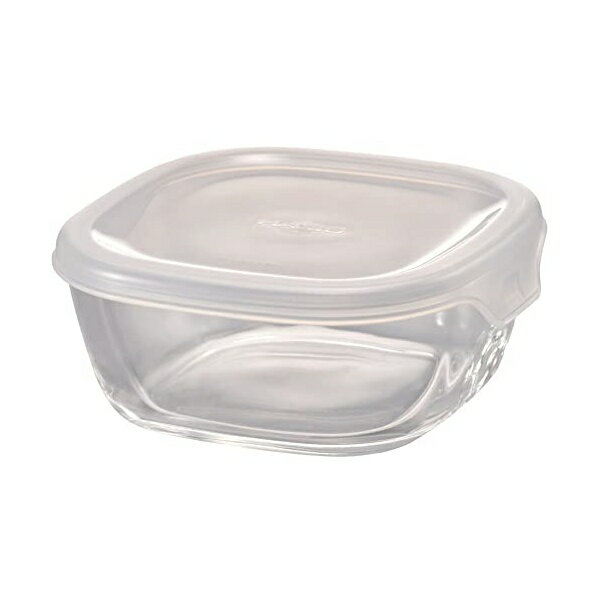 【5個セット】 HARIO ハリオ 日本製 耐熱ガラス製 保存容器・角 250ml BUONO kitchen KST-25-TW クリア