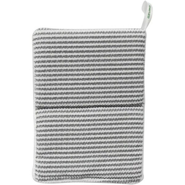 アズマ 両面使えるブラシスポンジ 浴室用 挟んで洗える ツンツンブラシ W繊維 狭い浴室にもこれ一つ 水..