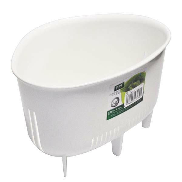 【10個セット】 アスベル E254305H 三角コーナー小 Nポゼ ホワイト ASVEL 抗菌 小物 生ゴミ ゴミ受け 小型 キッチン 新生活 消耗品 水切り...