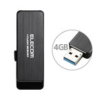 ELECOM USBフラッシュ 4GB ｢Windows ReadyBoost｣対応AESセキュリティ機能付 ブラック USB3.0