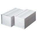 サンワサプライ FCD-PU100MWN Blu-ray・DVD・CDケース(スリムタイプ・100枚セット・ホワイト) アクセサリ メディアケース SANWA ...