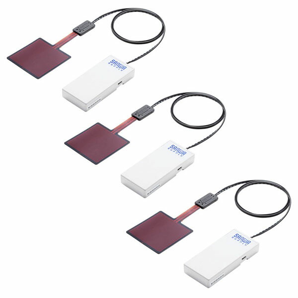 サンワサプライ MM-BLEBC6 圧力センサー搭載BLEビーコン（3個セット） ペリフェラル NFC・ビーコン SAN..