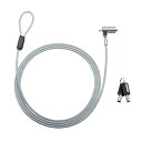 サンワサプライ SLE-38S nanoスロット対応セキュリティワイヤー・シリンダ錠 アクセサリ セキュリティ用品 SANWA SUPPLY 送料無料