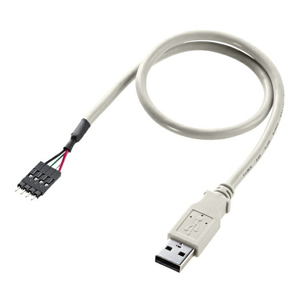 USBケーブル 0.4m マザーボード用のUSBコネクタを外用USB Aコネクタオスに変換するケーブル TK-USB1N