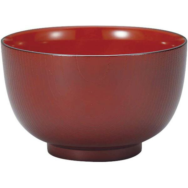 【20個セット】 宮本産業 汁椀 木目 赤溜 （お椀） おわん 和食器 食洗機 レンジ対応 クリーンコート レッド プラスチック 電子レンジ対応 ボウル 割れにくい 味噌汁 お吸い物 スープ 煮物 和食 プラスチック製 ハウスホールド 山中塗 食器 茶碗