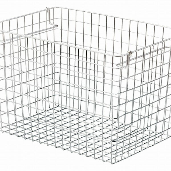 【10個セット】 ちどり産業 積み重ね ワイヤーバスケット フル 幅37×奥行26×高さ24cm 55-12 収納 軽量 丈夫 透明 スタイリッシュ シンプル 鉄製 便利 ホームアクセサリー コンパクト オーガナイザー モダン プラクティカル